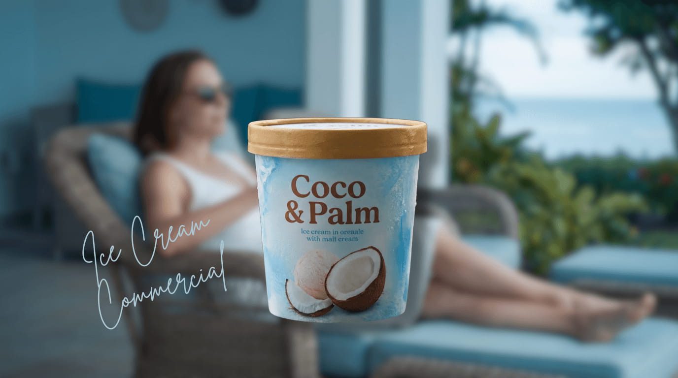 Cinematic Ice Cream Commercial Using AI -ai video ads